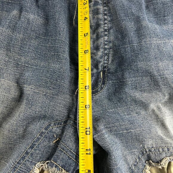 Denim Jeans Male 34 Indigo Distressed Selvedge Vintage Style 100% Cotton - Picture 6 of 8